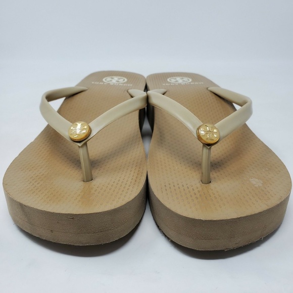 Tory Burch Logo Wedge Platform Flip Flop - Picture 3 of 7